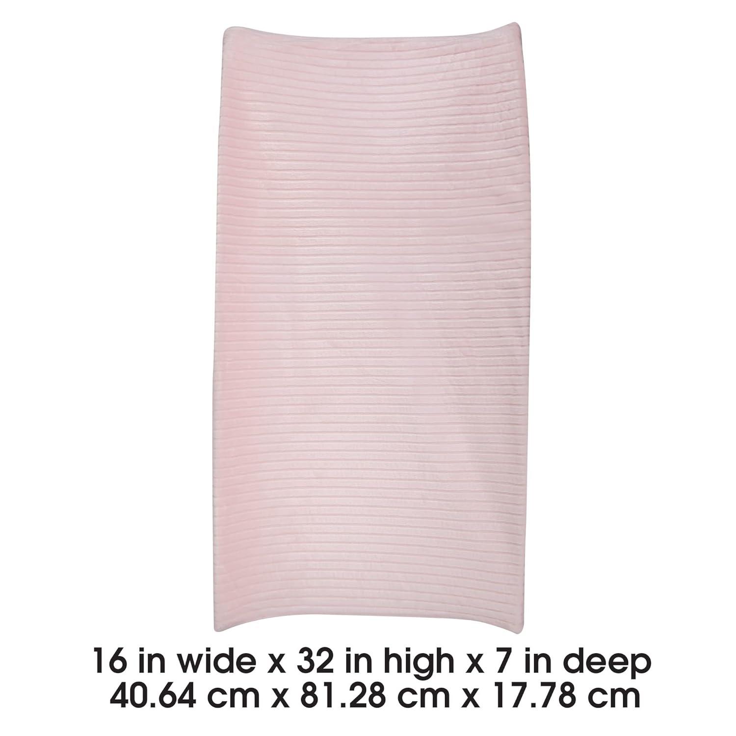 imageBoppy Changing Pad Cover Gray Ribbed MinkyPink Ribbed Minky