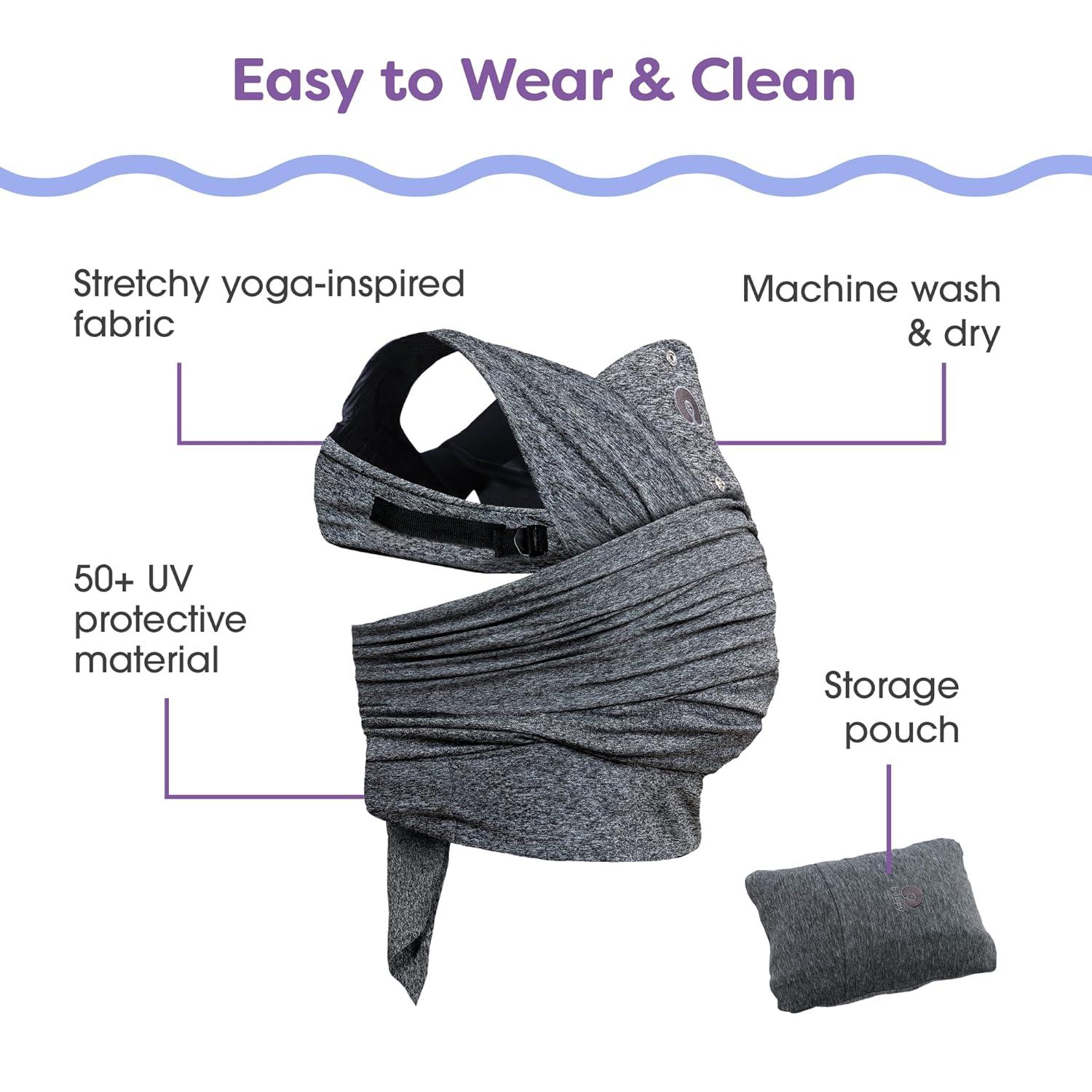 imageBoppy ComfyFit Adjustable Baby Carrier 835lbs Heathered Gray Hybrid Carrier Newborn to Toddler with Adjustable Straps ampamp Comfort of A Baby WrapAdjustable ComfyFit Baby Carrier