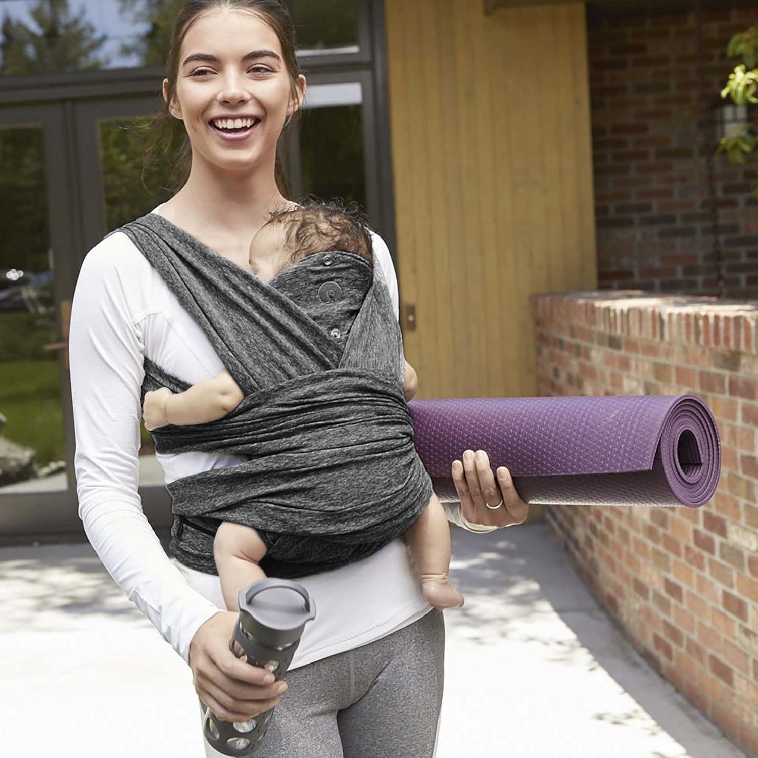imageBoppy ComfyFit Adjustable Baby Carrier 835lbs Heathered Gray Hybrid Carrier Newborn to Toddler with Adjustable Straps ampamp Comfort of A Baby WrapOriginal ComfyFit Baby Carrier