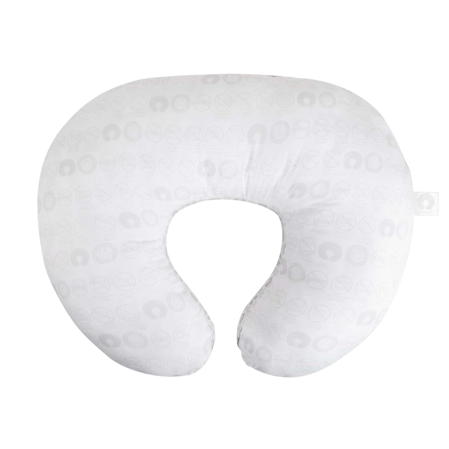 imageBoppy Nursing Pillow Bare Naked  Larger More Supportive Pillow for Breastfeeding and Bottle Feeding with Higher Lift Baby Safety Alliance VerifiedBare Naked