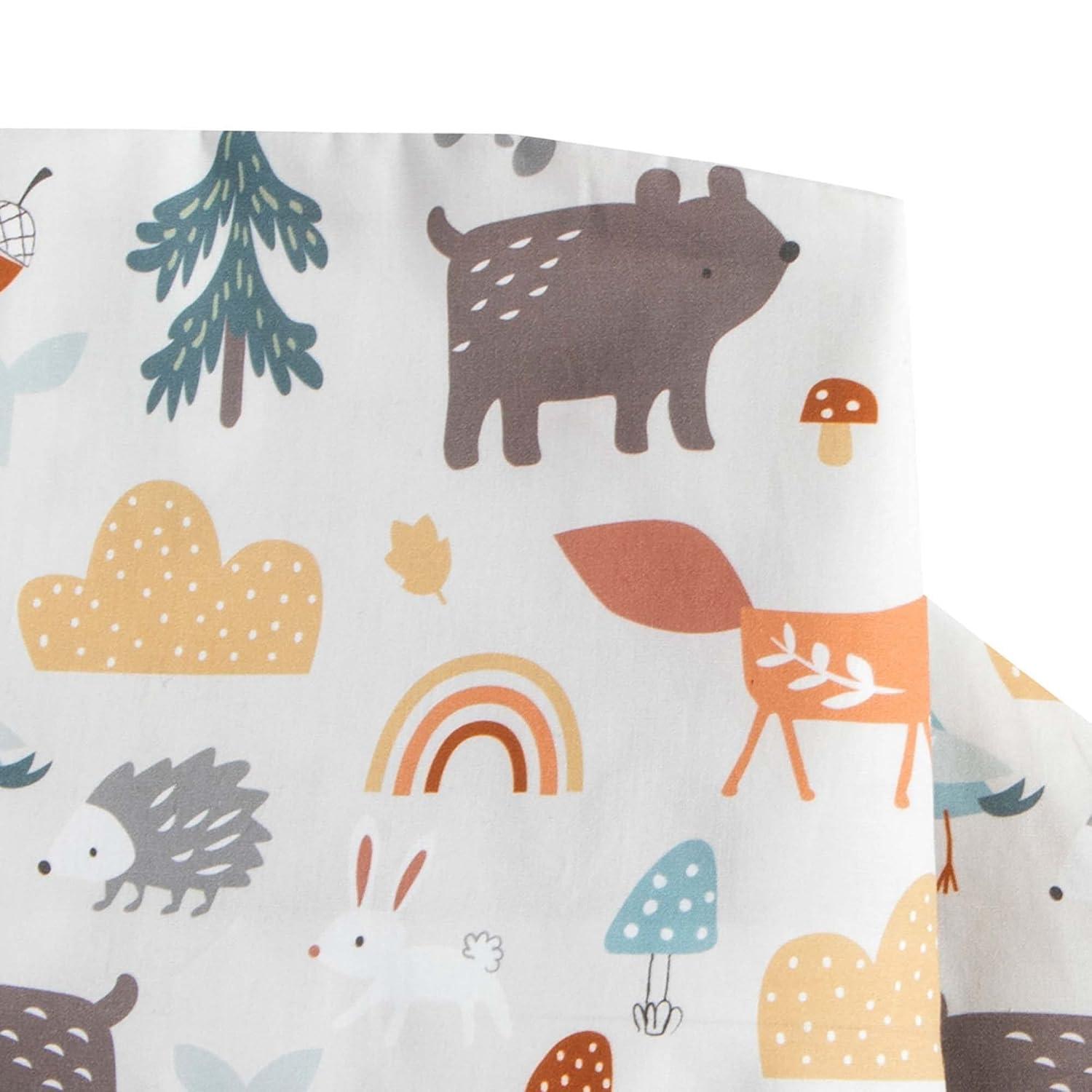 imageBoppy Nursing Pillow Cover Colorful Wildlife Cotton Blend Fits The Original Support for Breastfeeding Bottle Feeding and Bonding Cover Only Sold SeparatelySpice Woodland