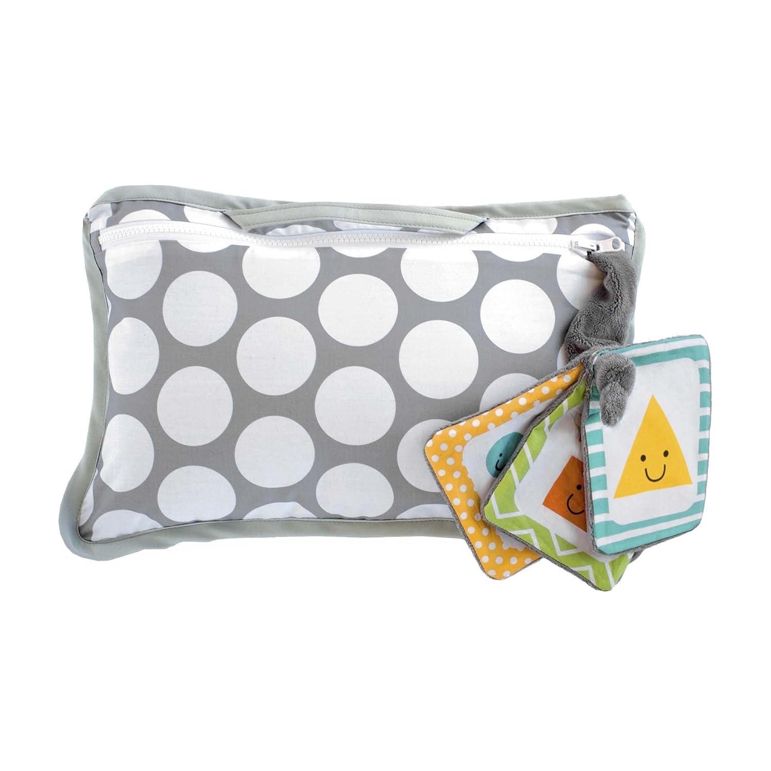 imageBoppy Shopping Cart Cover for Baby  360 Coverage Cart Cover for Babies with Safety Harness Toy Tether OneHand Placement MachineWashable 6 Month ampamp Up  SunshineGray Jumbo Dots