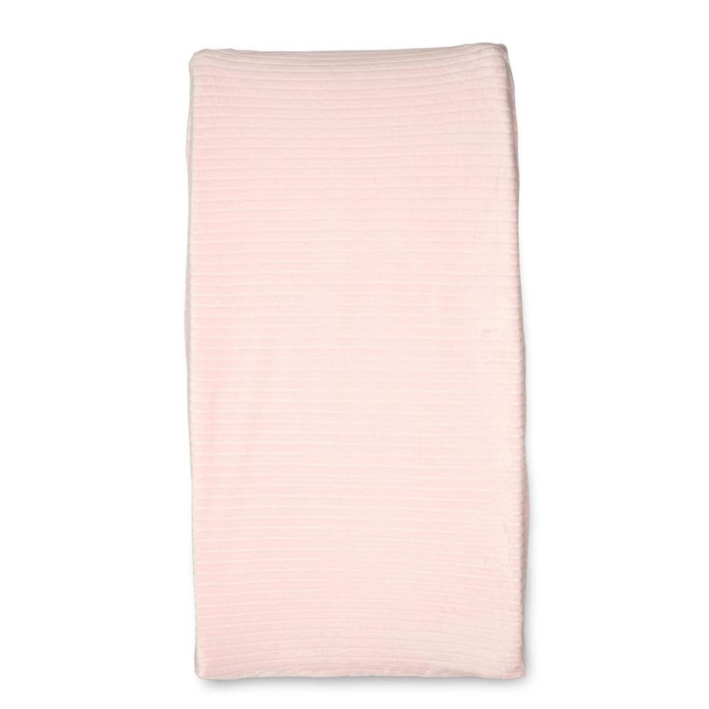 imageBoppy Changing Pad Cover Gray Ribbed MinkyPink Ribbed Minky