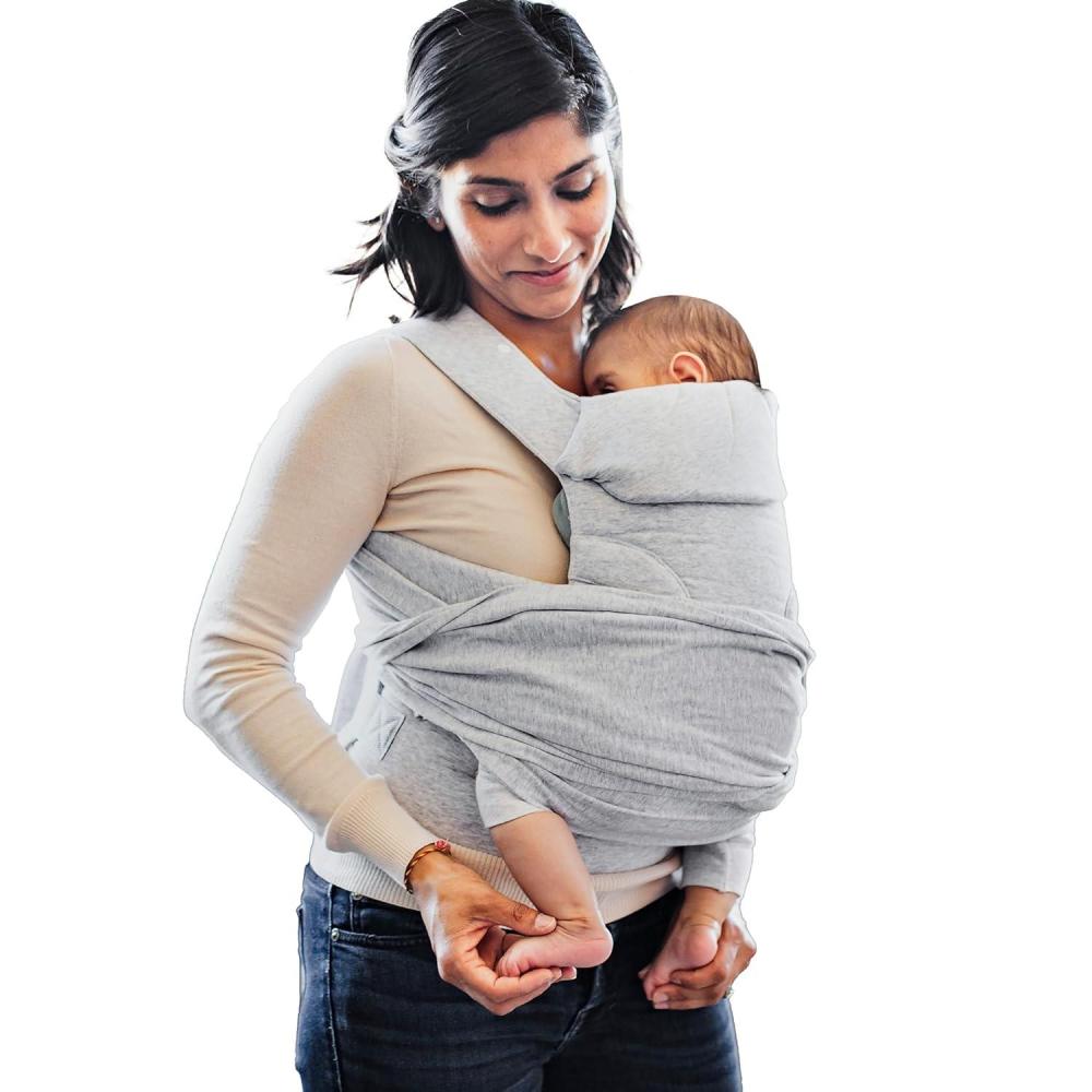 imageBoppy ComfyGrow Baby Carrier 735lbs Dove Gray Newborn to Toddler with 3 Carrying Positions 3Stage Adjustable Seat and Head Support Cotton Fabric