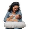 imageBoppy Nursing Pillow  Ergonomic Bottle ampamp Breastfeeding Pillow with High Firm Large Area WaterRepellent Cushion with Washable Cover Baby Safety Alliance Verified  Oatmeal BoucleCream Retro Squiggles