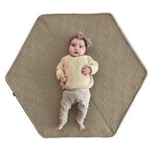 Boppy Baby Play Mat – Flat-Folding Foam Baby & Toddler Play Mat for Tummy Time and Kids Play Time, Firm, Non-Skid, Durable with Machine Washable Cover – Natural Maze(Natural Maze)