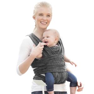 Boppy ComfyFit Adjustable Baby Carrier, 8-35lbs, Heathered Gray, Hybrid Carrier, Newborn to Toddler with Adjustable Straps & Comfort of A Baby Wrap(Original ComfyFit Baby Carrier)