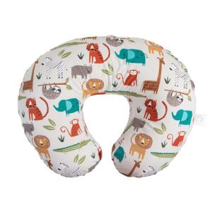 Boppy Nursing Pillow – Ergonomic Bottle & Breastfeeding Pillow with High, Firm, Large Area, Water-Repellent Cushion with Washable Cover; Baby Safety Alliance Verified – Oatmeal Boucle(Neutral Jungle Colors)