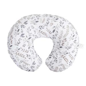 Boppy Nursing Pillow – Ergonomic Bottle & Breastfeeding Pillow with High, Firm, Large Area, Water-Repellent Cushion with Washable Cover; Baby Safety Alliance Verified – Oatmeal Boucle(Gray Taupe Leaves)