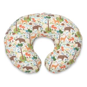 Boppy Nursing Pillow Cover, Colorful Wildlife, Cotton Blend, Fits The Original Support for Breastfeeding, Bottle Feeding, and Bonding, Cover Only, Sold Separately(Earth Tone Woodland)