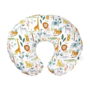 Boppy Nursing Pillow Cover, Colorful Wildlife, Cotton Blend, Fits The Original Support for Breastfeeding, Bottle Feeding, and Bonding, Cover Only, Sold Separately(Colorful Wildlife)