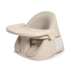 Boppy Proper Posture Floor & Booster Seat with Infant Insert – Ergonomic Baby Chair & Portable Booster Seat with Tray, Adjustable 4-36 Months, Dishwasher-Safe Tray – Oatmeal