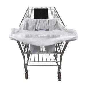 Boppy Shopping Cart Cover for Baby – 360° Coverage Cart Cover for Babies with Safety Harness, Toy Tether, One-Hand Placement, Machine-Washable, 6 Month & Up – Sunshine(White)