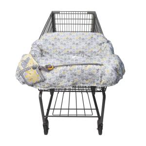 Boppy Shopping Cart Cover for Baby – 360° Coverage Cart Cover for Babies with Safety Harness, Toy Tether, One-Hand Placement, Machine-Washable, 6 Month & Up – Sunshine(Sunshine)