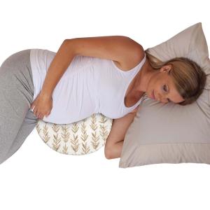 Boppy Wedge Pregnancy Pillow – Compact Support Wedge Maternity Pillow for Back, Knees, Pelvic Floor at Home, Office & Travel with Washable Knit Cover – Taupe Grassland(Taupe Grassland)