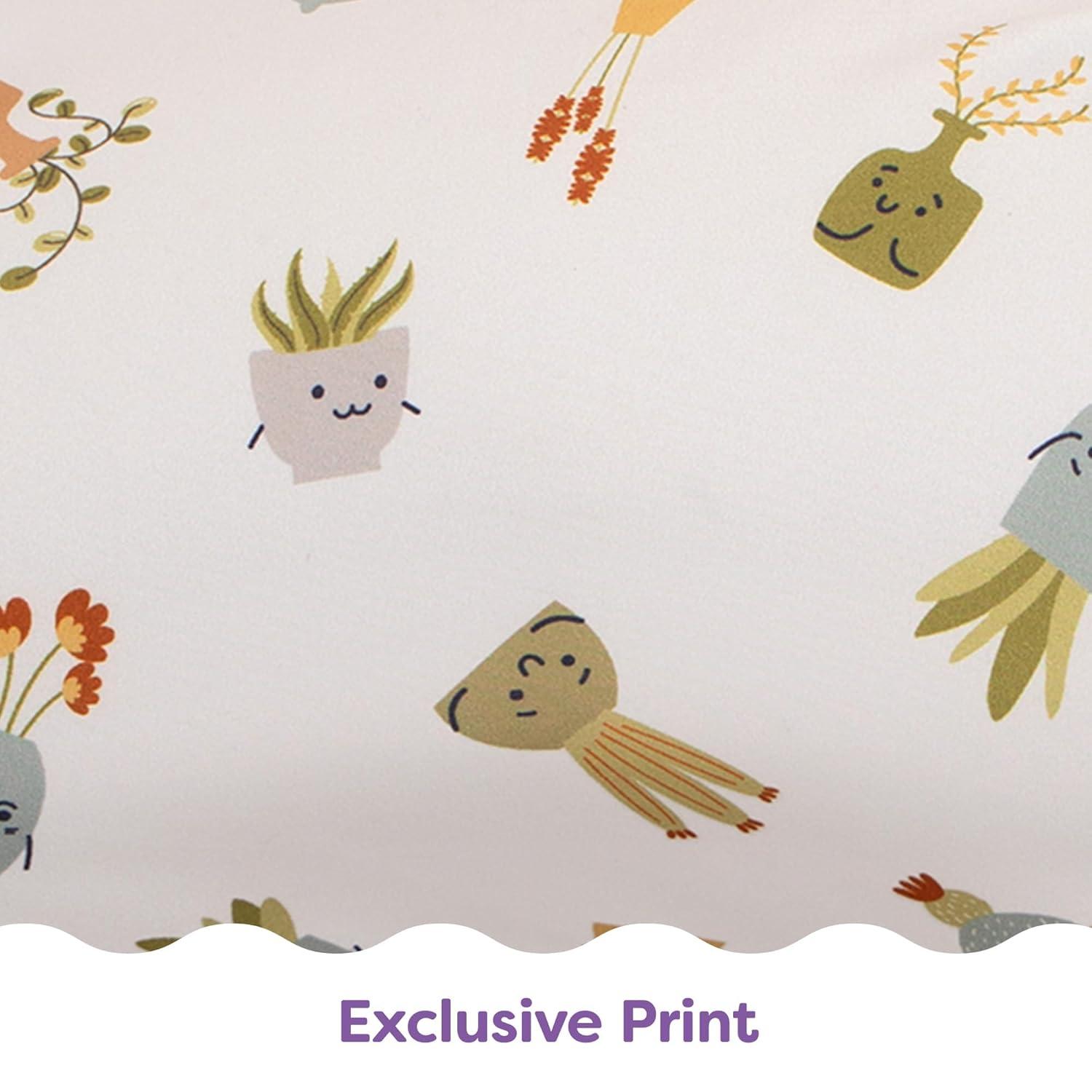 imageBoppy Nursing Pillow Ergonomic Bottle ampamp Breastfeeding Pillow with High Firm Large Area WaterRepellent Cushion with Washable Cover Baby Safety Alliance Verified Quilted MossTan Happy Houseplants