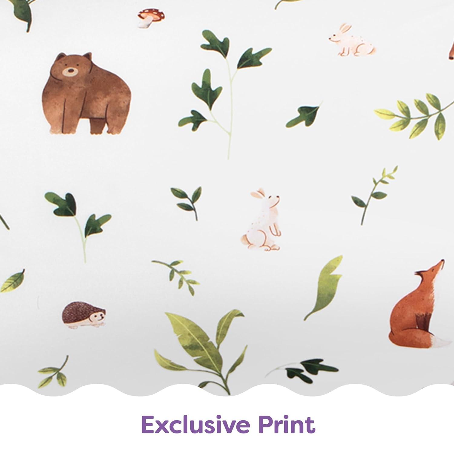 imageBoppy Nursing Pillow Ergonomic Bottle ampamp Breastfeeding Pillow with High Firm Large Area WaterRepellent Cushion with Washable Cover Baby Safety Alliance Verified Quilted MossNeutral Plants and Animals