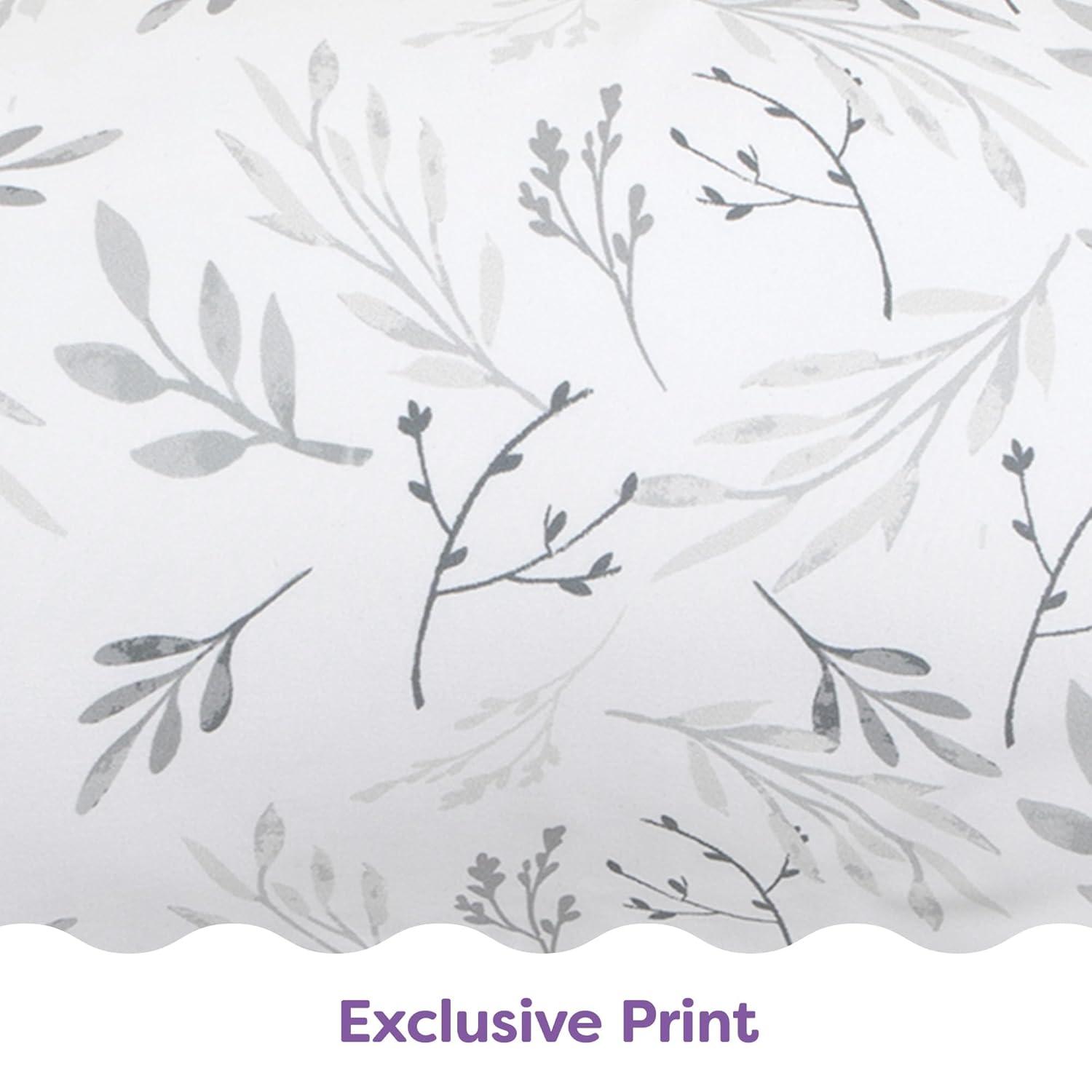 imageBoppy Nursing Pillow Ergonomic Bottle ampamp Breastfeeding Pillow with High Firm Large Area WaterRepellent Cushion with Washable Cover Baby Safety Alliance Verified Quilted MossGray Gentle Leaves