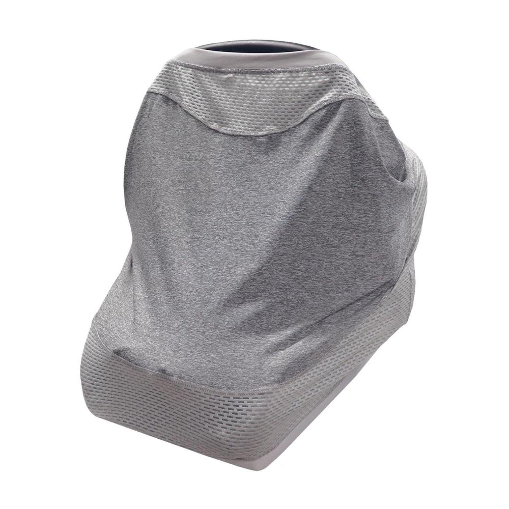 imageBoppy 4 and More Multiuse Cover Spice Rainbow Arches QuickDry UPF 50 Knit and Breathable Mesh Versatile for Car Seat Canopy Nursing Cover Infant Strollers Shopping Carts Highchairs and MorePearl Gray
