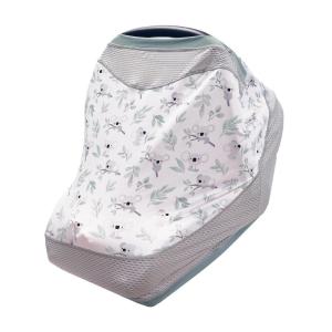 Boppy 4 and More Multi-use Cover, Spice Rainbow Arches, Quick-Dry UPF 50+ Knit and Breathable Mesh, Versatile for Car Seat Canopy, Nursing Cover, Infant Strollers, Shopping Carts, Highchairs and More(Gray)